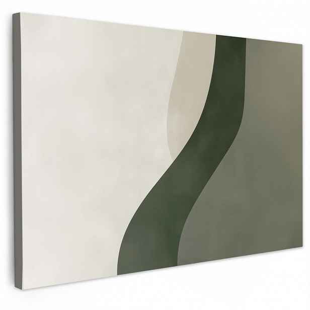 MuchoWow OBRAZ NA PLÁTNĚ Japonsko - Zelená - Abstraktní - Moderní 30x20 cm