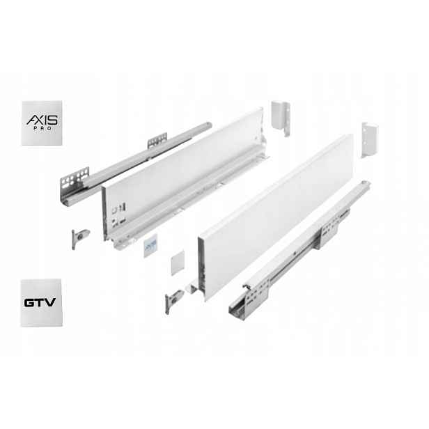 Šuplík Gtv Axis Pro 550A1 Nízká L550 H86 Bílá S Tlumením Dovírání Výsuv
