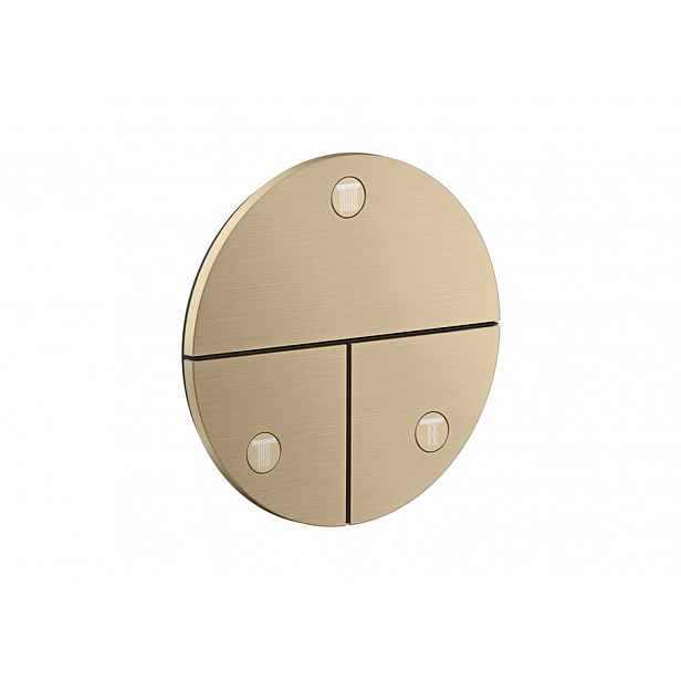 Axor ShowerSelect ID - Ventil pod omítku pro 3 spotřebiče, kartáčovaný bronz 36779140