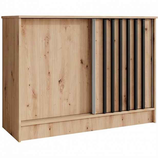 Beautysofa KOMODA Horizon se 2 posuvnými dveřmi, dub Artisan, 100 cm