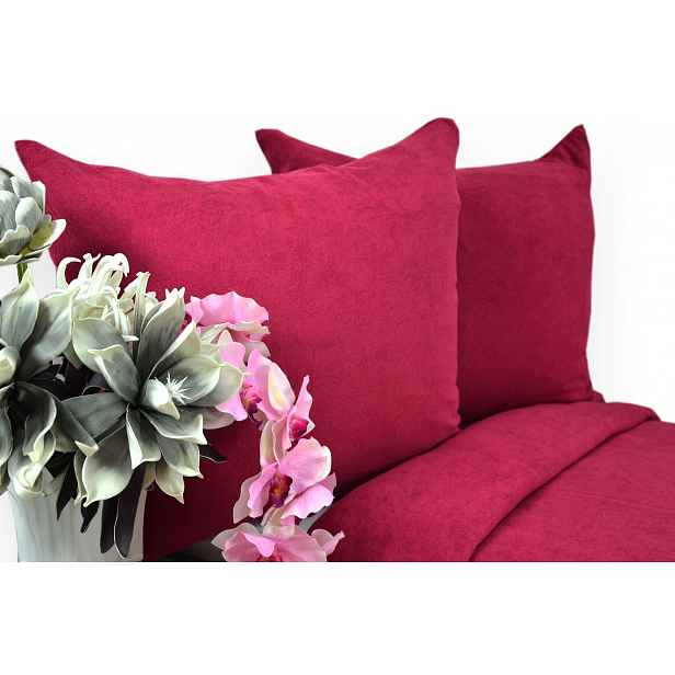 Povlečení froté 160x200 barva bordó Kobi