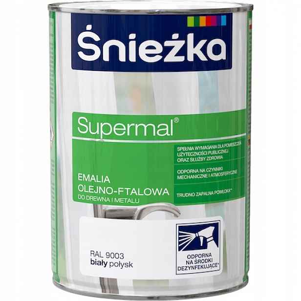 Śnieżka Supermal bílý lesk 2,5 litru