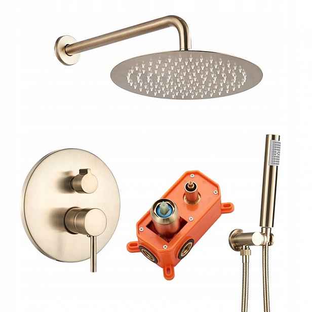Sprchový set zlatý Zlatá Matná 25