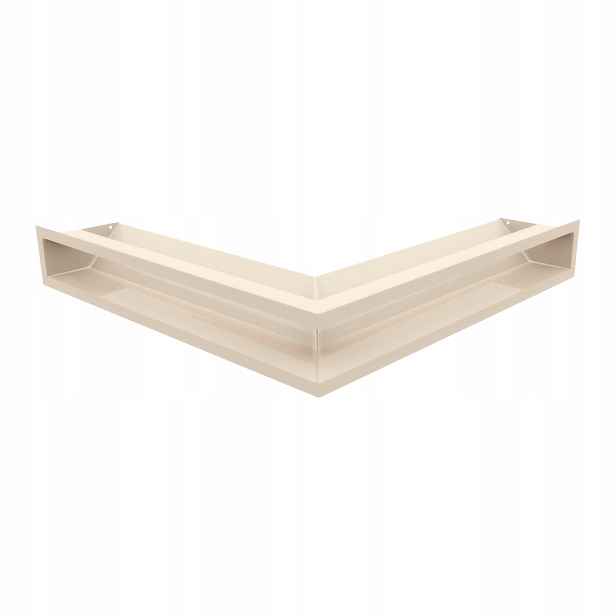 Ventilační mřížka krbová Luft rohová 56x56x9 krémová