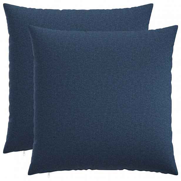 vidaXL Povlak na polštář 2 ks HEERLEN Modrá 60 x 60 cm Textil