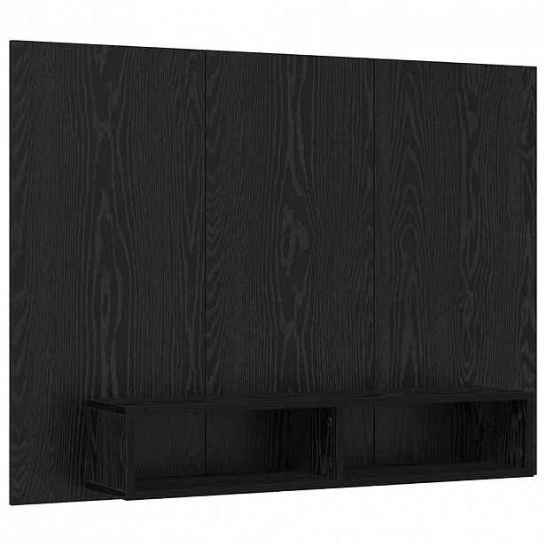 vidaXL Sestava TV skříněk 120 x 23,5 x 90 cm Černý dub