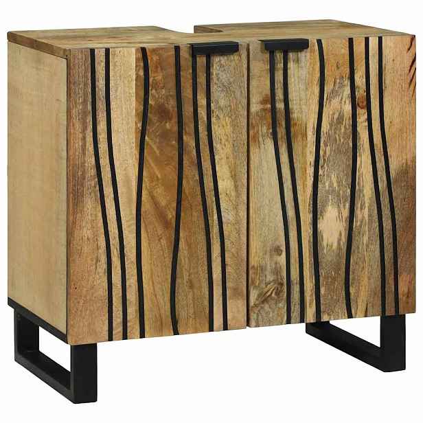 vidaXL Skříňka pod umyvadlo Hnědá 62 x 33 x 58 cm Kompozitní dřevo