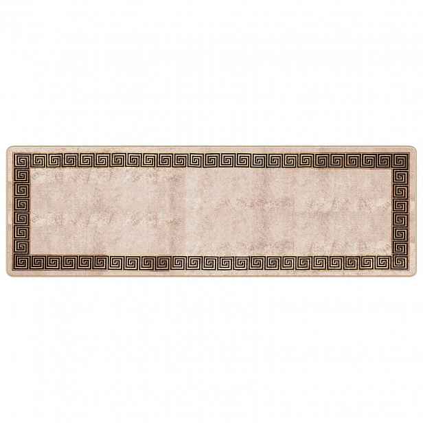 vidaXL Běhoun MARSA Černá 80 x 250 cm Polyester a PVC