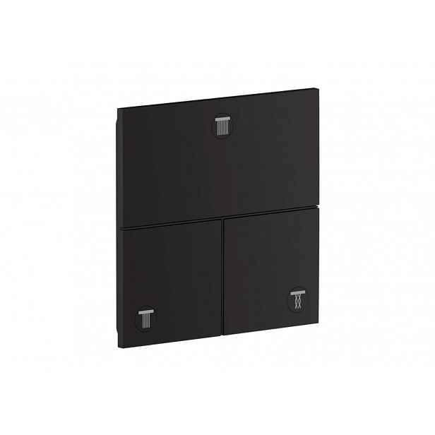 Axor ShowerSelect ID - Ventil pod omítku pro 3 spotřebiče, matná černá 36780670