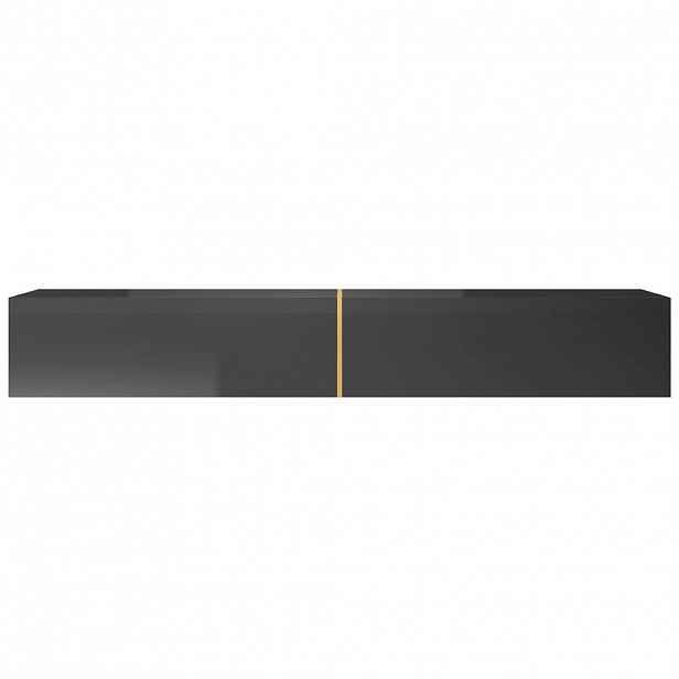 Selsey TV stolek Bisira černý / zlatý 200/30/32 cm