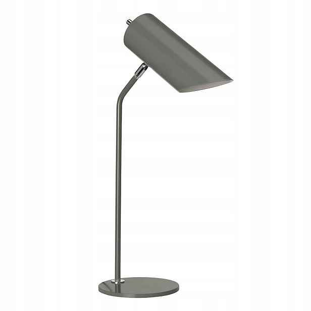 Stolní lampa šedá tmavá kovová nastavitelná reflektorová 57 cm Elstead