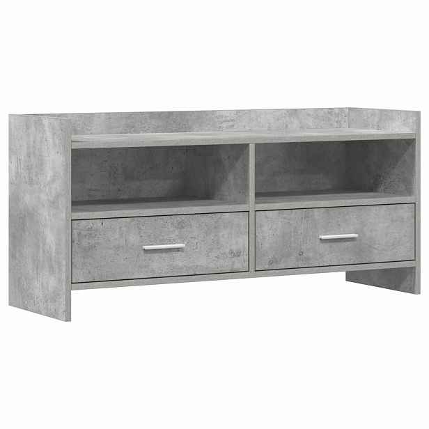 vidaXL Televizní skříň 100 x 33 x 47 cm Betonově šedá Kompozitní dřevo