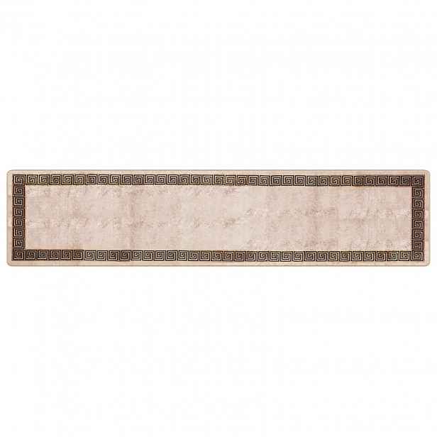 vidaXL Běhoun MARSA Černá 80 x 350 cm Polyester a PVC