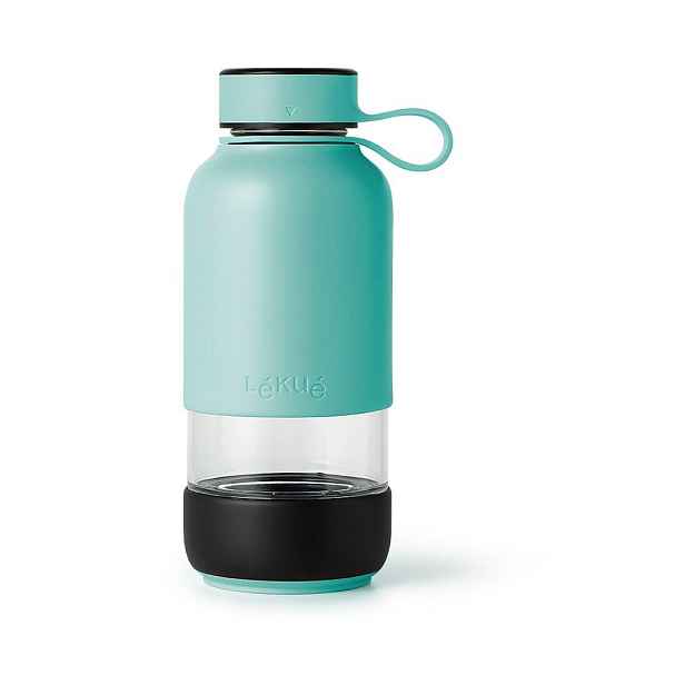 Tyrkysová cestovní skleněná lahev 500 ml To Go – Lékué