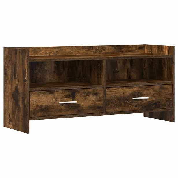 vidaXL Televizní skříň 100 x 33 x 47 cm Kouřový dub Kompozitní dřevo