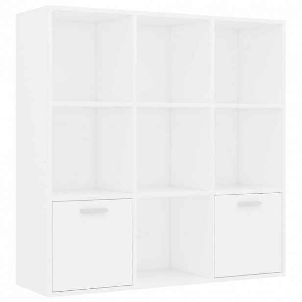 vidaXL Knihovna bílá 98 x 30 x 98 cm kompozitní dřevo