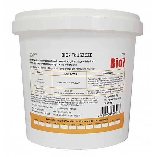 Bio7 Tukové vědro 1 kg Ecogene Bio 7