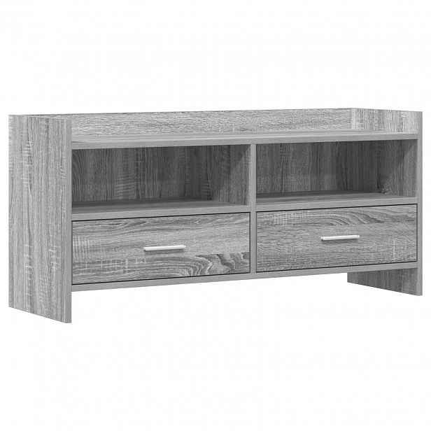 vidaXL Televizní skříň 100 x 33 x 47 cm Šedý Sonoma Kompozitní dřevo
