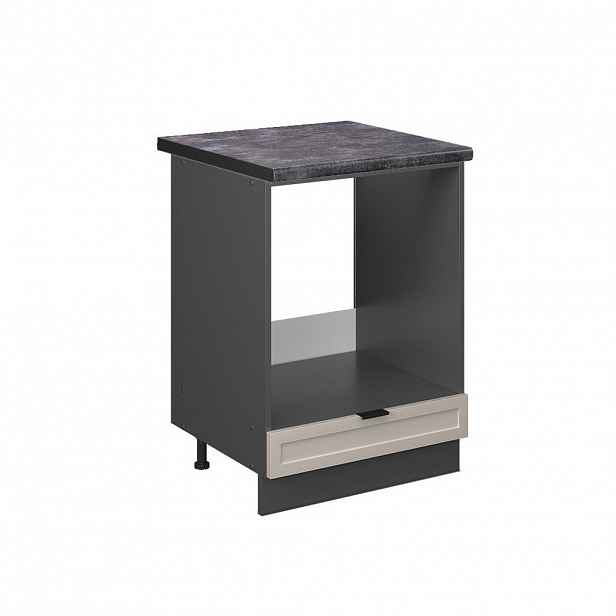 Vicco SKŘÍŇKA NA VESTAVĚNOU TROUBU Fame-Line GreyBeige 60 cm , PD Antracit