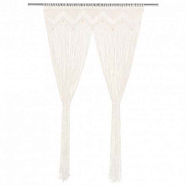 vidaXL Macrame závěs 140 x 240 cm bavlna