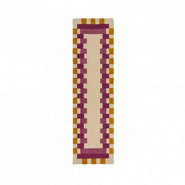 Flair Rugs BĚHOUN, 60/230 cm, žlutá, růžová