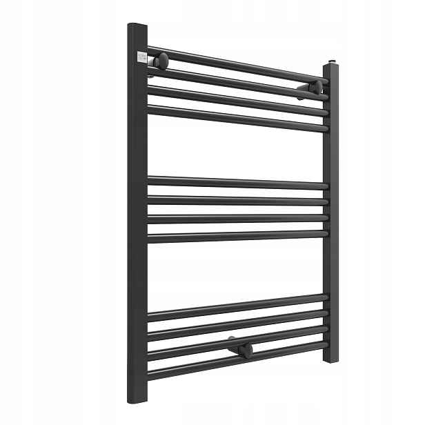 Koupelnový Radiátor Černý 60/80 cm Žebříkový Radiátor Moderní Puerto