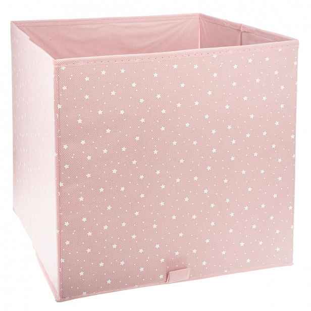 Růžová skládací krabice PINK STAR