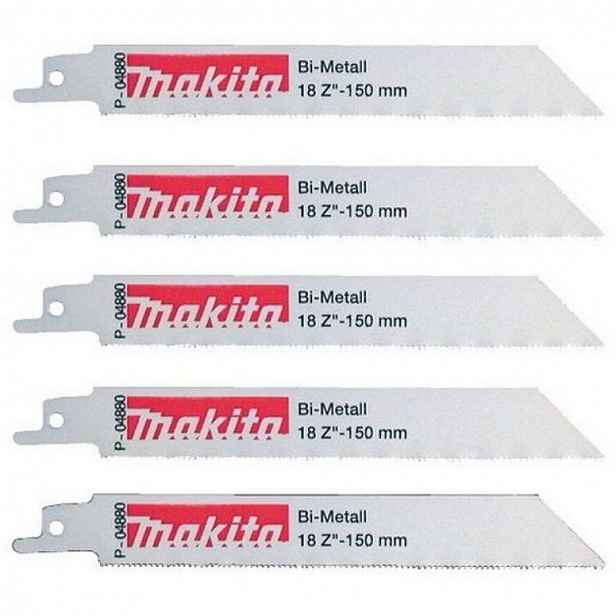 Makita - Sada pilových plátků na kov, délka 15 cm, 5 ks P-04880