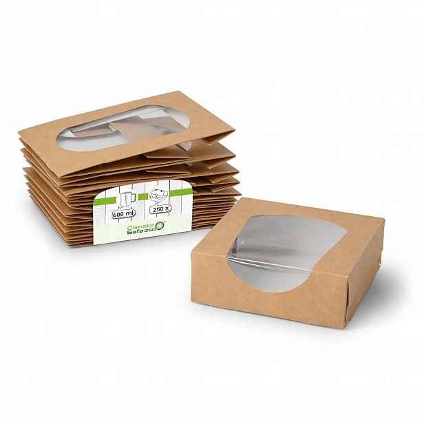 na jedno použití nádoby na sushi a koláče bez Sup eko 12x12x4 cm 50 ks