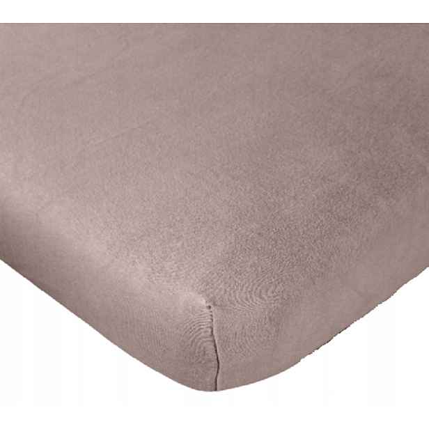 Prostěradlo jersey Tibex Deluxe světle hnědé 180-200 x 200-220 cm