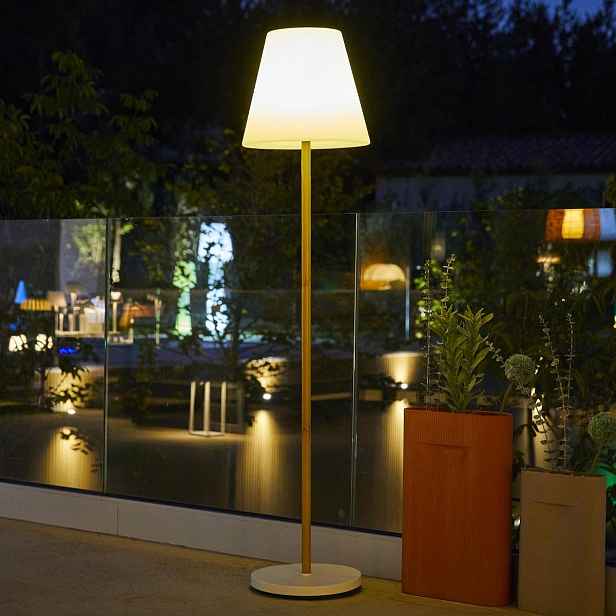 Solární lampa Lumisky Bílá