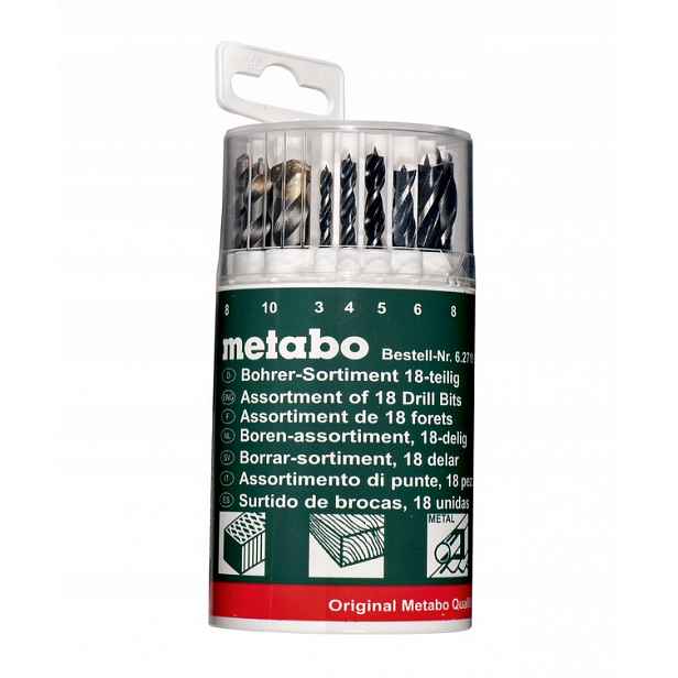 Metabo 627190000 Sada Vrtáků Do Kovu Ze Betonu 18 Kusů