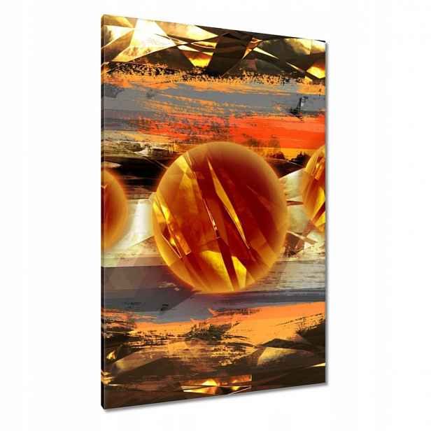 Obrazy 80x120 Zvědavé oranžové koule