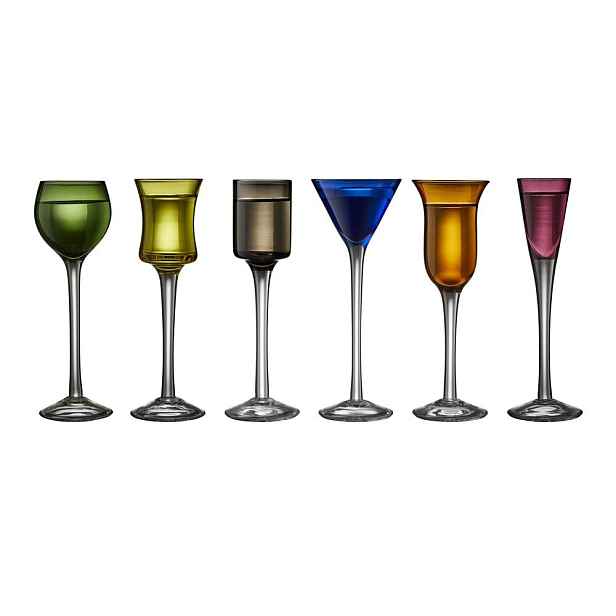 Skleničky v sadě 6 ks na panáky 50 ml – Lyngby Glas