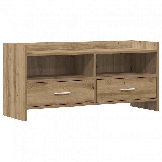 vidaXL Televizní skříň 100 x 33 x 47 cm Dub artisan Kompozitní dřevo