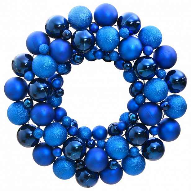 vidaXL Vánoční věnec modrý 45 cm polystyren