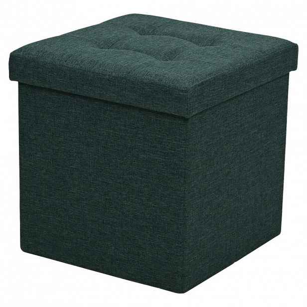 Carryhome SEDACÍ BOX, textil, kompozitní dřevo, 38/38/38 cm