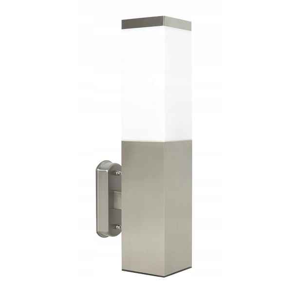 Su-ma Zahradní nástěnné svítidlo Inox IP44 stříbrné E27 max 40W