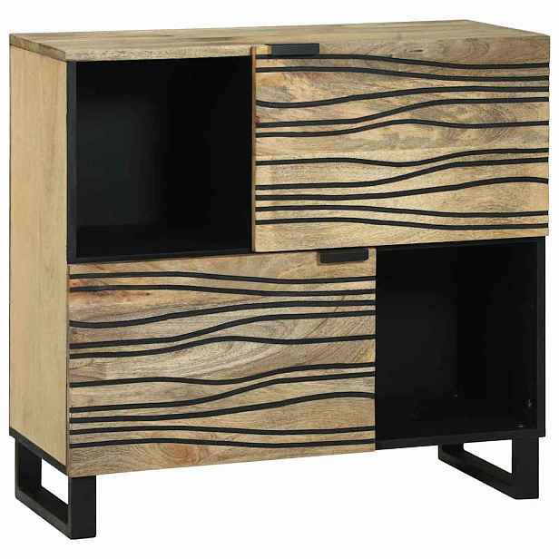 vidaXL Komoda Hnědá 80 x 33 x 75 cm masivní mangovníkové dřevo