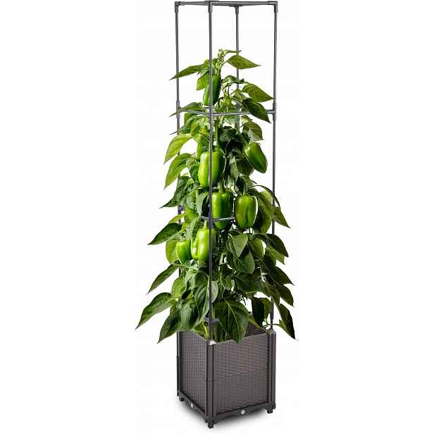 Zahradní Květináč S Podpěrou Na Popínavé Rostliny, 4 Úrovně, 164 CM