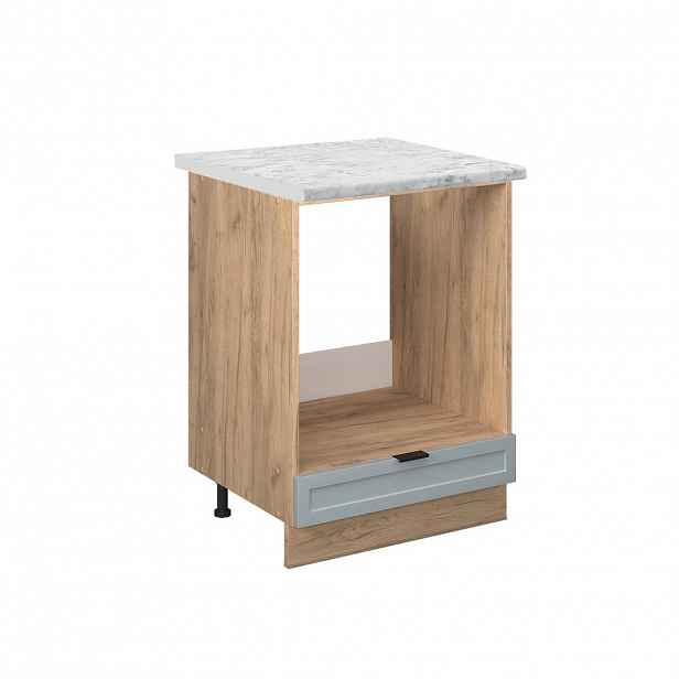 Vicco SKŘÍŇKA NA VESTAVĚNOU TROUBU Fame-Line Světle modrošedá 60 cm , PD Mramor