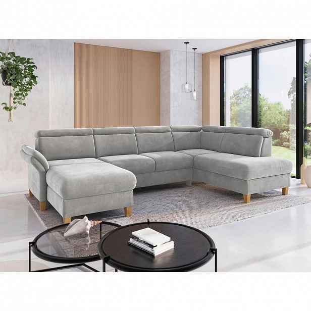 Sit & More SEDACÍ SOUPRAVA, textil, barvy stříbra