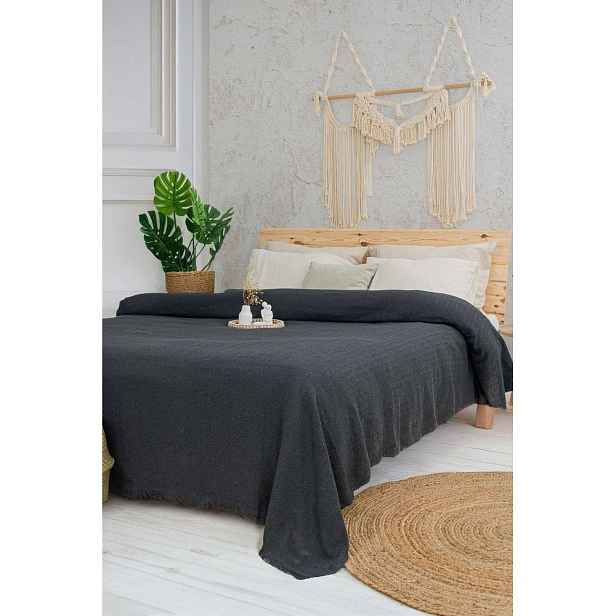 Antracitový přehoz 240x220 cm Marla  – Mijolnir