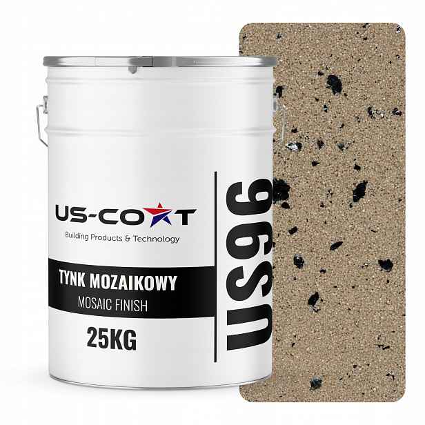 Mozaiková Omítka Mozaika 25KG Hnědá Světlá Černá Slída M92 Ozdobná Pryskyřičná
