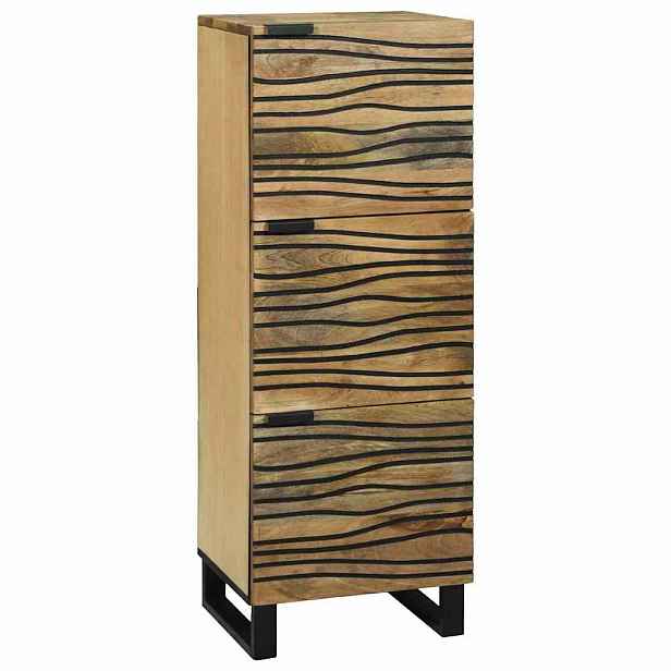 vidaXL Vysoká skříň Hnědá 40 x 33 x 110 cm masivní mangovníkové dřevo