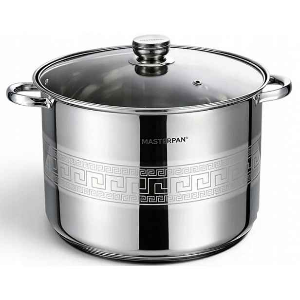 Vysoký Hrnec Ocelový Kotlík Na Vývar 26 CM 11,1 L Masterpan Aztec