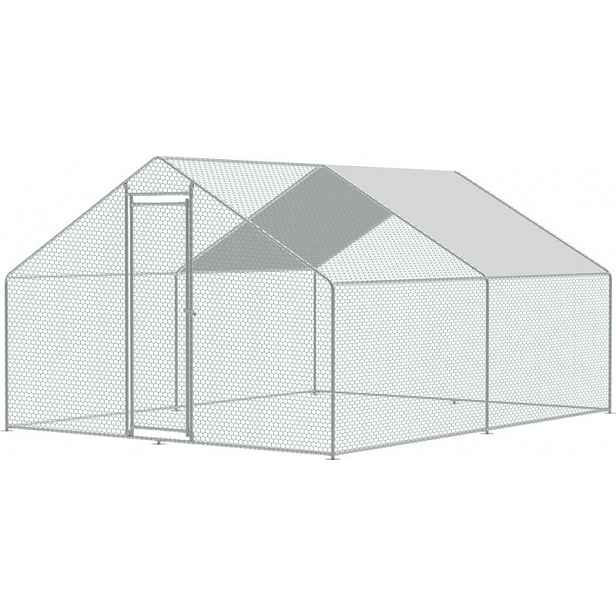 Venkovní výběh Strend Pro pro drůbež, voliéra, klec, se střechou, 3 x 4 x 2 m