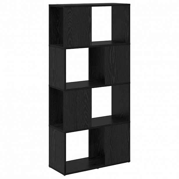 vidaXL Sestava TV skříněk 60 x 24 x 125,5 cm Černá Kompozitní dřevo