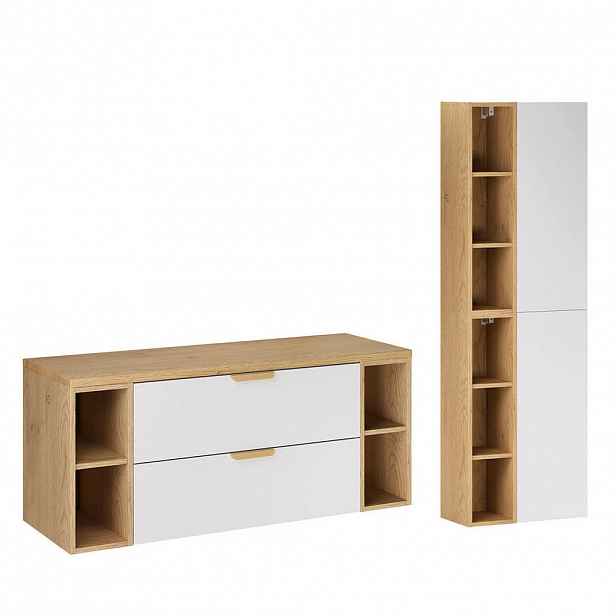 Petits-meubles KOUPELNOVÝ NÁBYTEK 120.6cm Oria 2er-Set Bílá