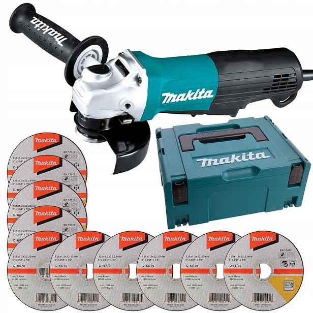 Úhlová bruska GA5050R 1350W 125 mm 10 kotoučů D-18770